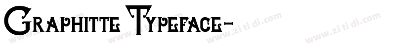 Graphitte Typeface字体转换